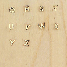 Initial + Crystal Stud Earring Set