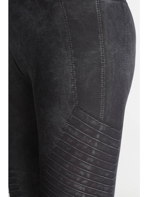All Day Moto Leggings - Vintage Black