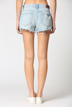 Perry Mid-Rise Cut Offs - Light Wash