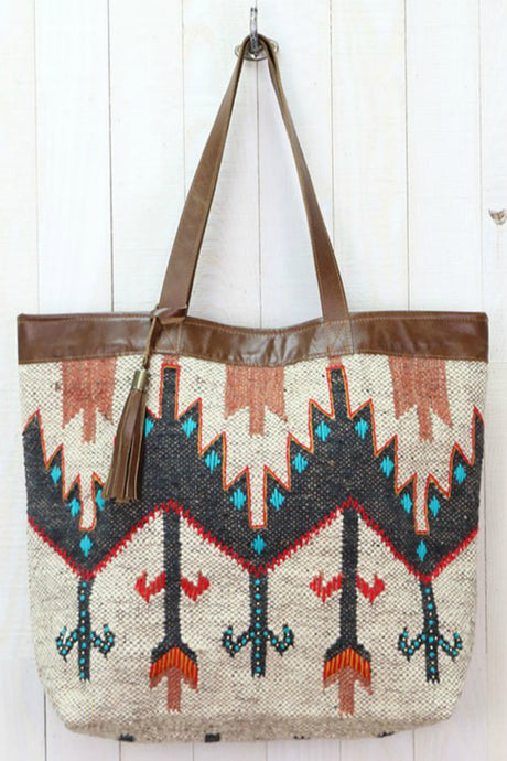 The Route Navajo Print Tote Bag