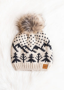 Tree Tops Beanie - Charcoal