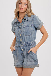 Wallen Denim Romper