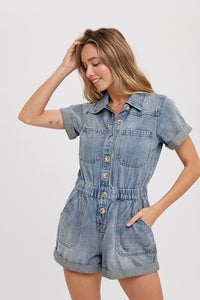 Wallen Denim Romper