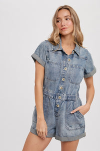 Wallen Denim Romper