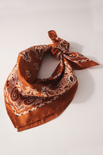 Willie Silky Bandanna Scarf - Rust