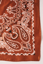Willie Silky Bandanna Scarf - Rust
