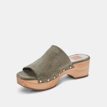 Dorado Mules - Olive Suede