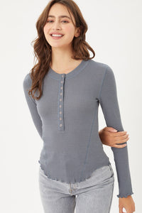 Gabby Long Sleeve - Steel