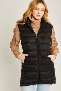 Gold Mine Hooded Vest - Black
