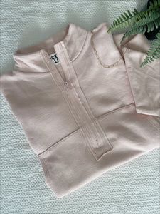Almost Maybe Half Zip - Pink