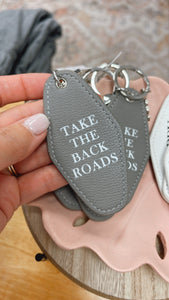 Take The Back Roads Key Chain