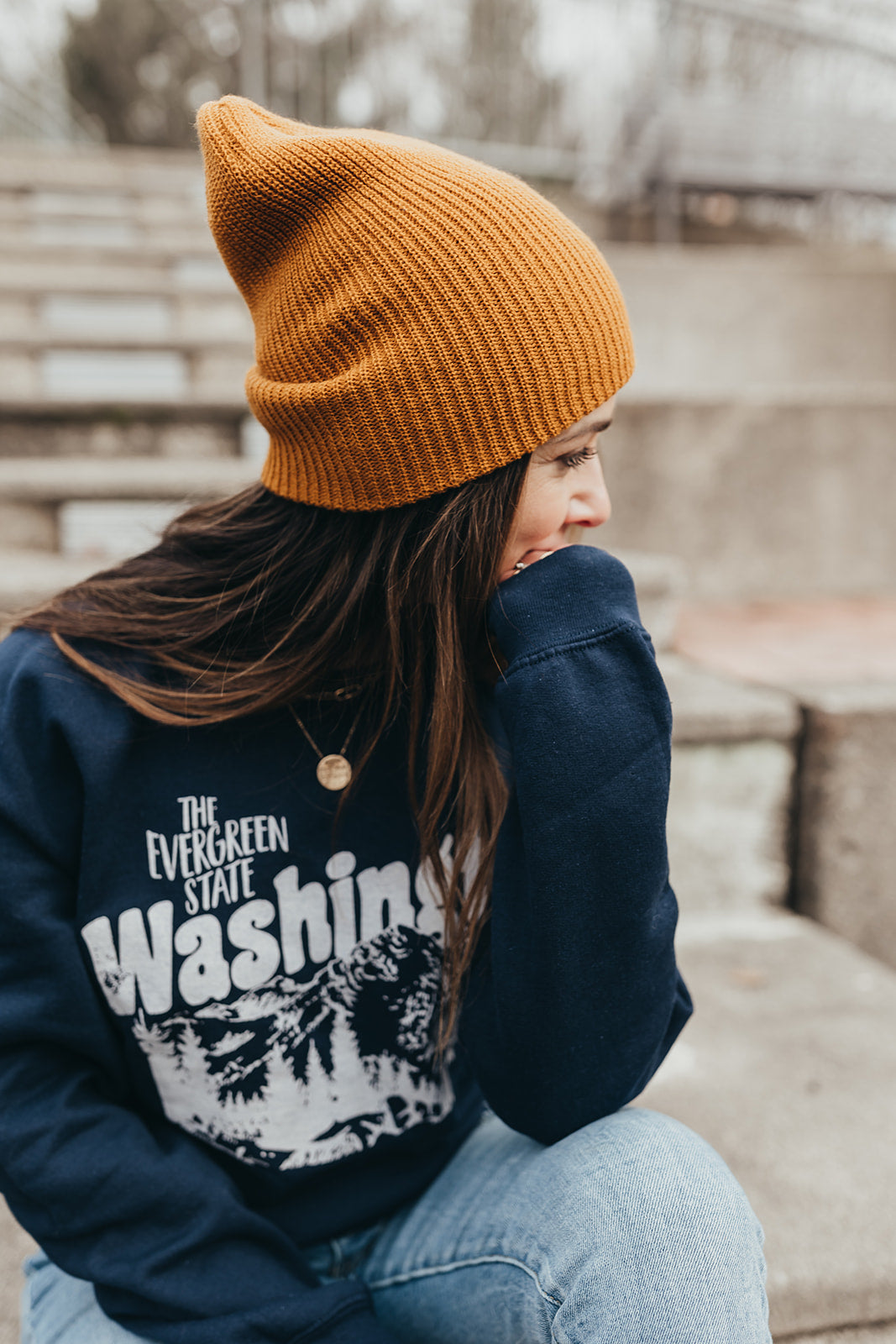 Evergreen State Pullover - Navy
