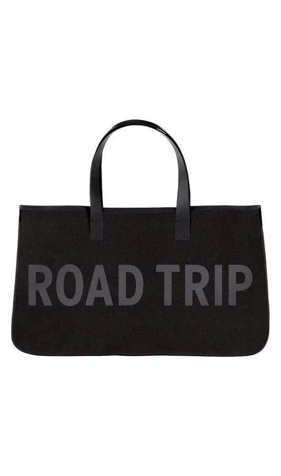 Road Trip Canvas Tote - Black