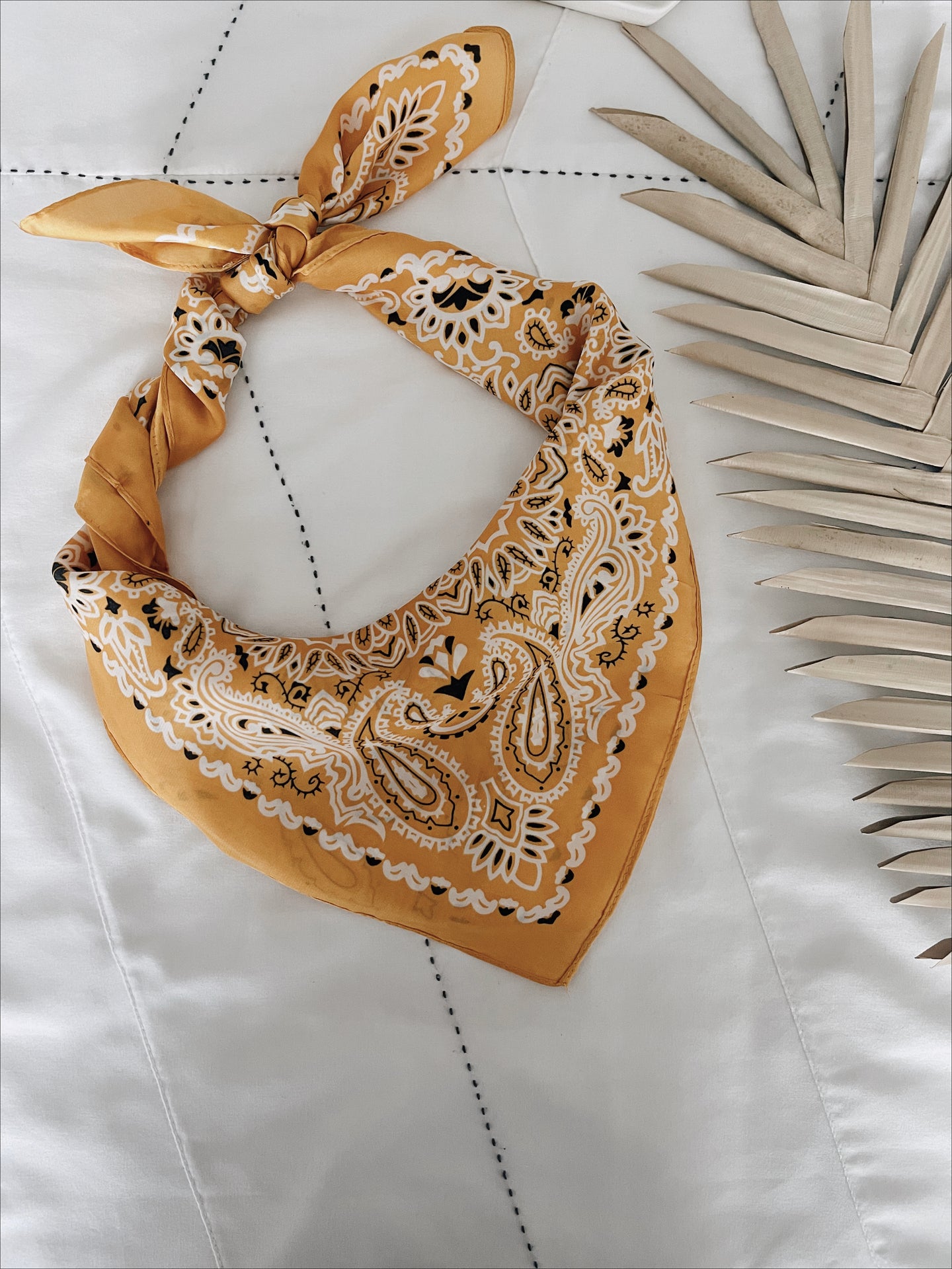 Willie Silky Bandanna Scarf - Marigold
