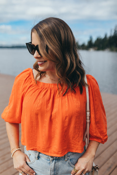 Puff Off Top - Ginger