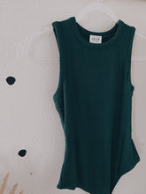 Haven Crew Neck Ribbed Bodysuit - Hunter Green