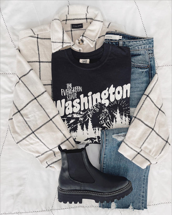 Evergreen State Tee - Black