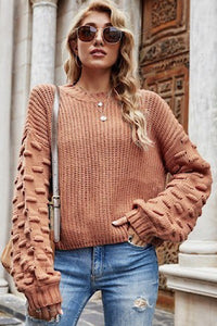 Made For You Knit Sweater - Caramel