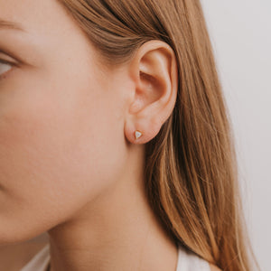 Mini Energy Gem Studs - Pearl