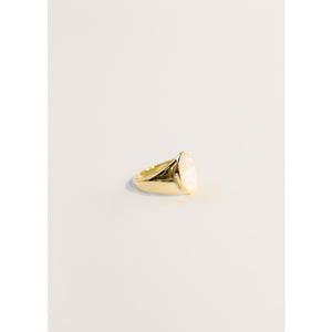 Jax Kelly Signet Ring - Mother Of Pearl