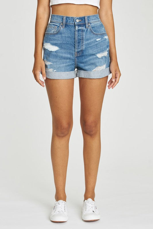 Olivia Ultra High Mom Shorts - Valley Girl