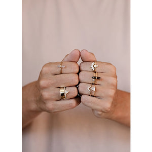 Opal Crown Ring