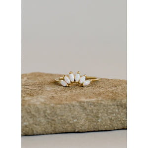 Opal Crown Ring