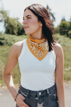 Willie Silky Bandanna Scarf - Marigold