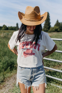 Take Me Away Crop Tee - Ivory