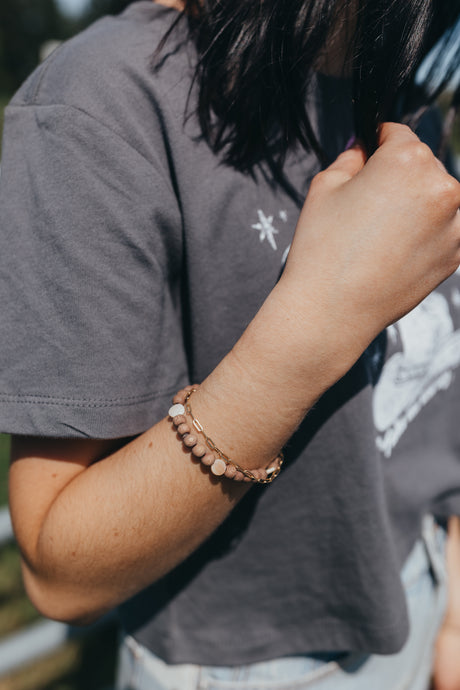 Starlight Bracelet Duo - Dume + Paperclip Chain