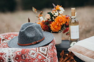 Cameron Panama Hat - Charcoal