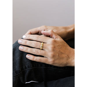 Ridged Dome Ring