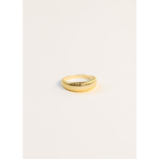 Ridged Dome Ring