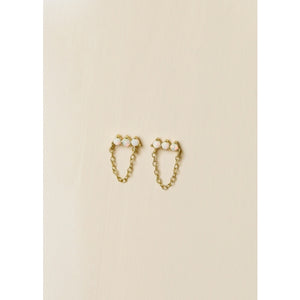 Opal Chain Studs
