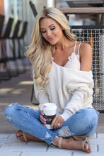 Elle Scallop Lace Bralette - White